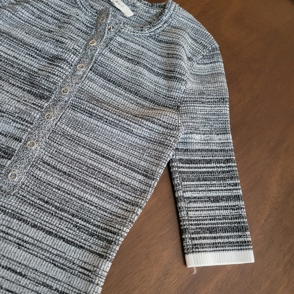 ALC Ribbed Henley Top XS - Picture 7 of 7